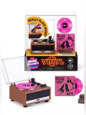 Zuru Mini Brands Vinyl Toy Record Player Really Works Sealed
